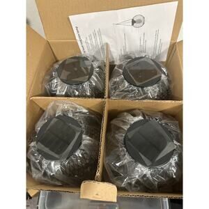 4 Pack Solar Hanging Lanterns Outdoor Waterproof